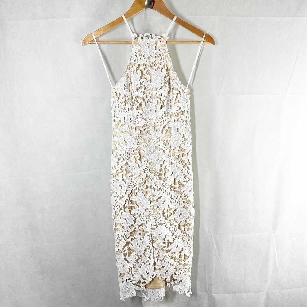 Lulus Keep My Heart White Crochet Lace Formal Dress Size XS - Picture 3 of 13